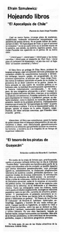 El apocalipsis de Chile"