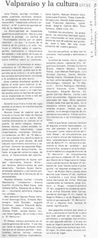 Valparaíso y la cultura