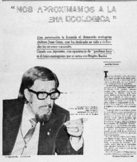 Nos aproximamos a la ecología"