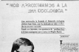 Nos aproximamos a la ecología"