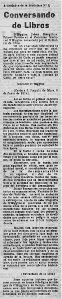 Conversando de libros.