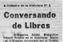 Conversando de libros.