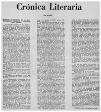Crónica literaria