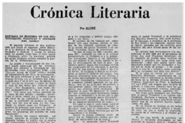 Crónica literaria