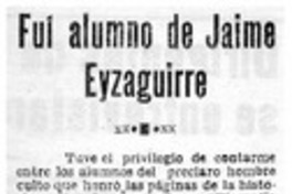 Guía alumno de Jaime Eyzaguirre