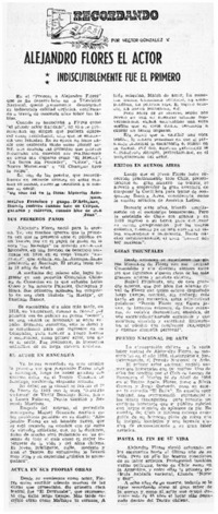 Alejandro Flores el actor
