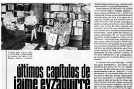 Ultimos capítulos de Jaime Eyzaguirre.