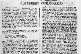 Recuerdos primaverales