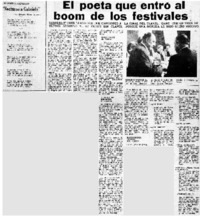 El Poeta que entró al boom de los festivales.