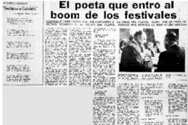 El Poeta que entró al boom de los festivales.