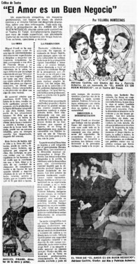 El amor es un buen negocio