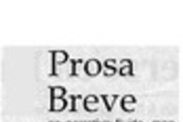 Prosa breve