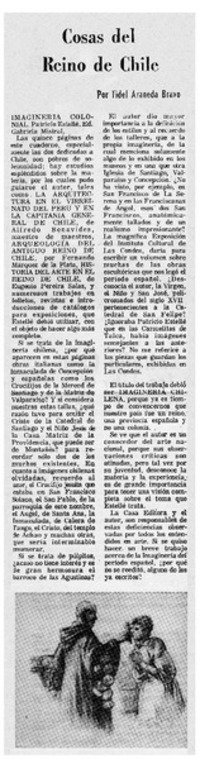 Cosas del Reino de Chile