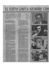 El éxito limita siempre con la soledad