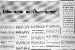 Laboratorio de dramaturgos