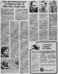 Cinco años demoró en nacer "La pintura en Chile" de Milan Ivelic y Gaspar Galaz.