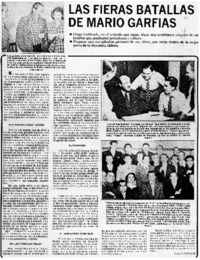 Las Fieras batallas de Mario Garfias