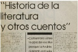 Historia de la literatura y otros cuentos"
