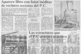 Aparece libro con fotos inéditas de recintos secretos del P.C.