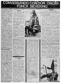 Conversando con don Oscar Fonck Sieveking