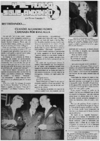 Cuando Alejandro Flores caminaba por Rancagua