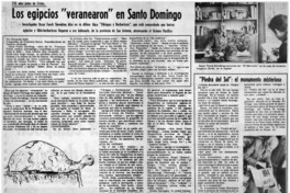 Los egipcios "venanearon" en Santo Domingo.