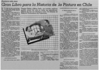 Gran libro para la historia de la pintura en Chile.