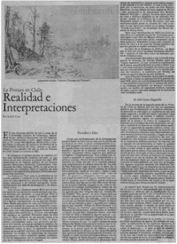 Realidad e interpretaciones