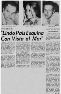 Lindo país esquina con vista al mar"