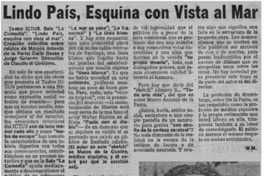 Lindo país, esquina con vista al mar"