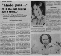 Lindo país," es la realidad chilena aquí y ahora --