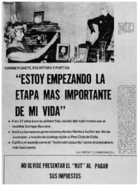 Estoy empezando la etapa más importante de mi vida" [entrevista]