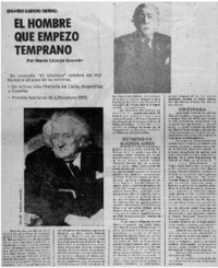 El hombre que empezó temprano