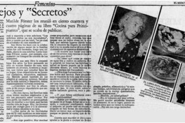 Consejos y "Secretos" : [entrevista]