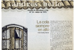 La cola siempre en alto.