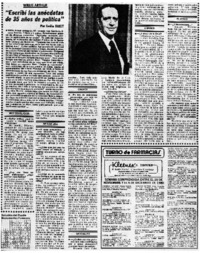 Escribí las anécdotas de 35 años de política" : [Entrevista]