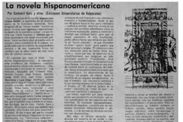 La novela hispanoamericana