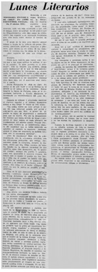 Fisonomía histórica de Chile".