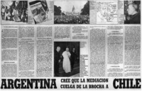 Argentina cree que la mediación cuelga de la brocha a Chile