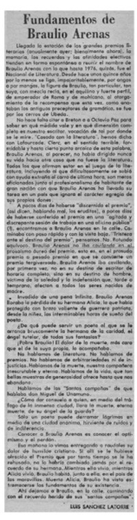 Fundamentos de Braulio Arenas