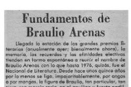 Fundamentos de Braulio Arenas