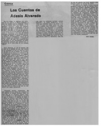 Los cuentos de Edesio Alvarado