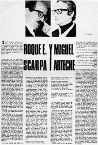 Roque E. Scarpa y Miguel Arteche