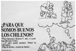 Para qué somos buenos los chilenos?