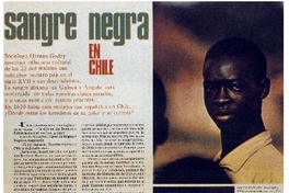 Sangre negra en Chile.
