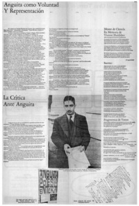 Anguita como voluntad y representación.