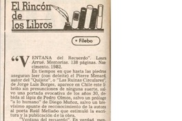 Ventana del recuerdo"