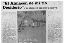 El almacén de mi tío desiderio": un almacén con olor a nuevo.