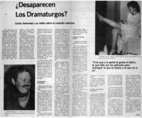 Desaparecen los dramaturgos? [entrevista]