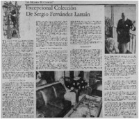 Excepcional colección de Sergio Fernández Larraín